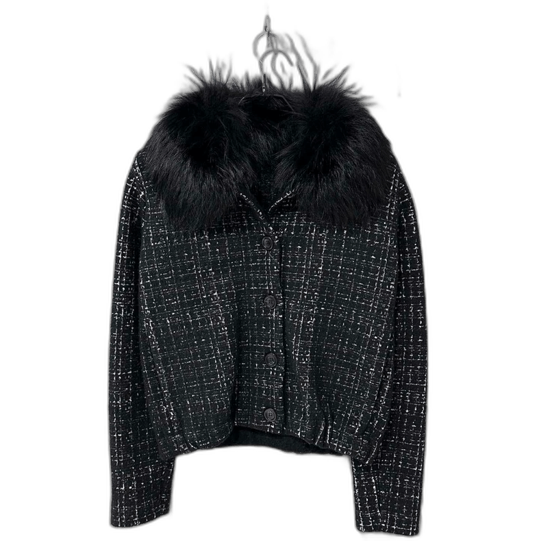 Prada Prada Faux Fur Collar Jacket -2505 Size M / US 6-8 / IT 42-44 - 1 Thumbnail