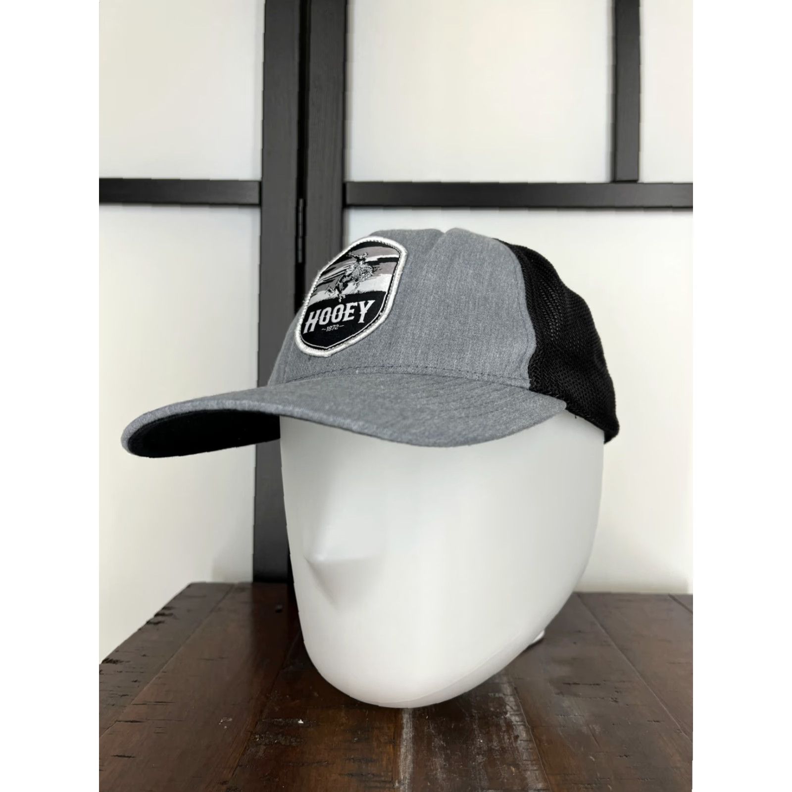 Vintage Hooey Hat Cap Fitted Adult Large Gray John Wayne Cattle Co Flexfit Western C Baseball Cap Mens Large Gray Western 90s style Size ONE SIZE - 4 Thumbnail