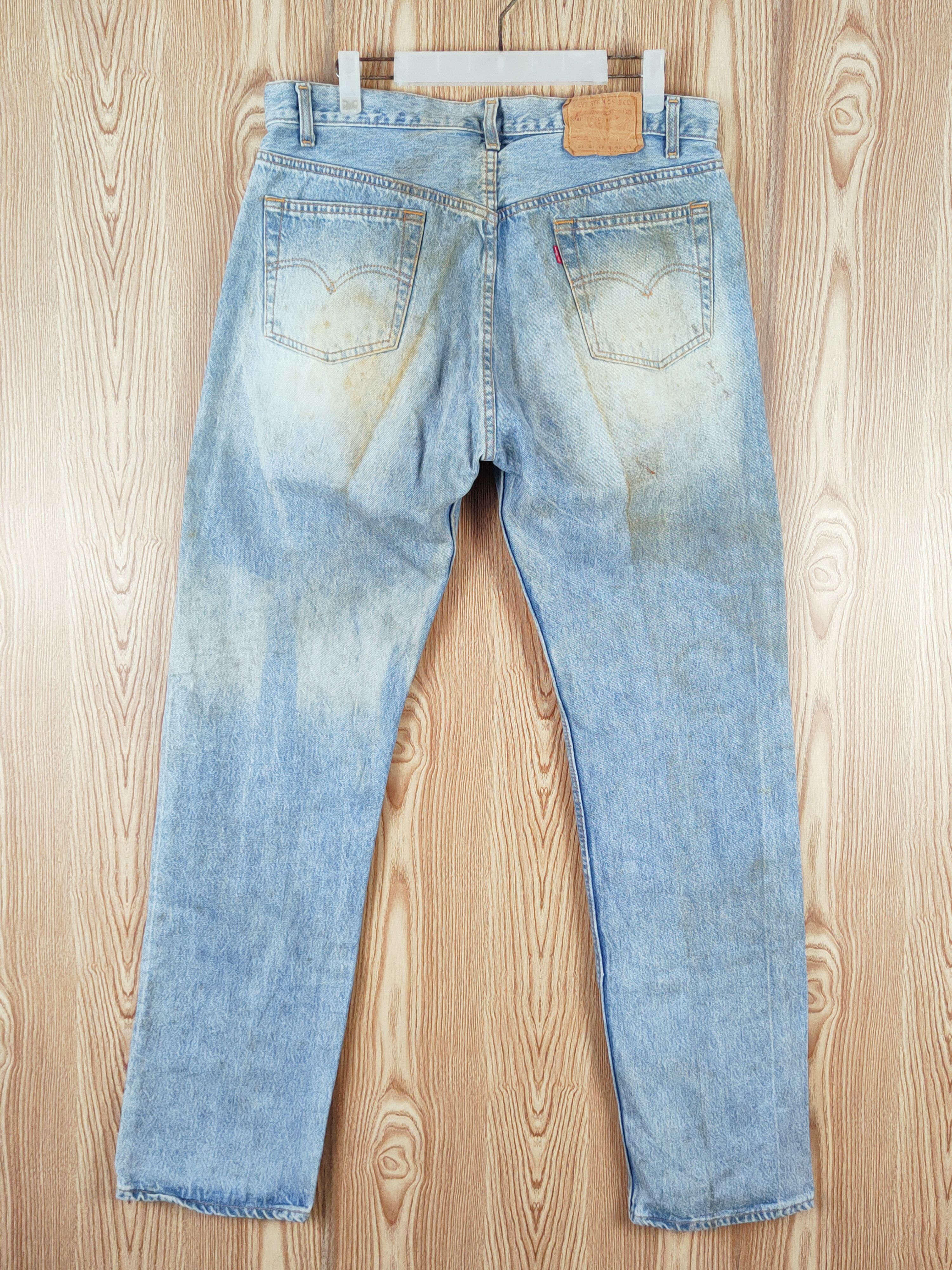 Levi's Levi's Blue Faded vintage Distressed Ripped Jeans #W703 Size US 35 - 7 Thumbnail