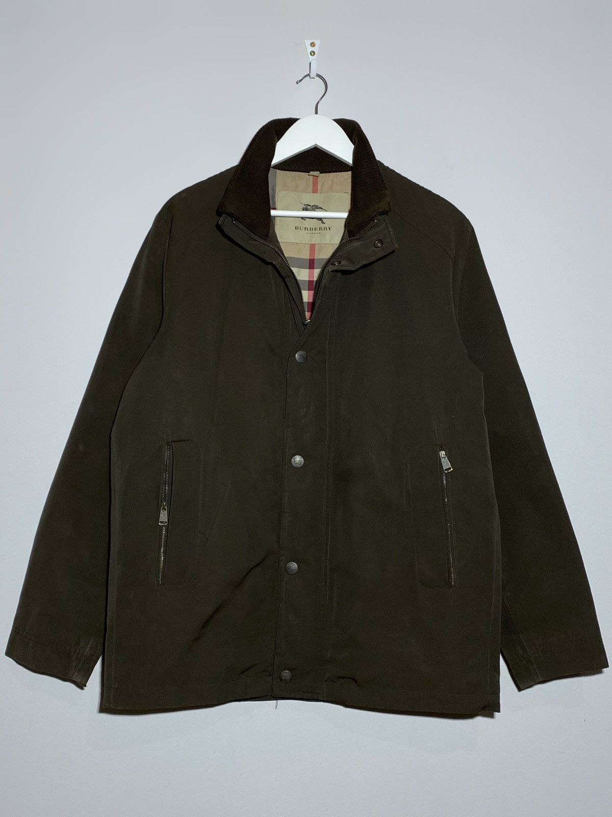 Burberry Burberry London Brown Nylon Men’s Jacket Size US M / EU 48-50 / 2 - 1 Thumbnail