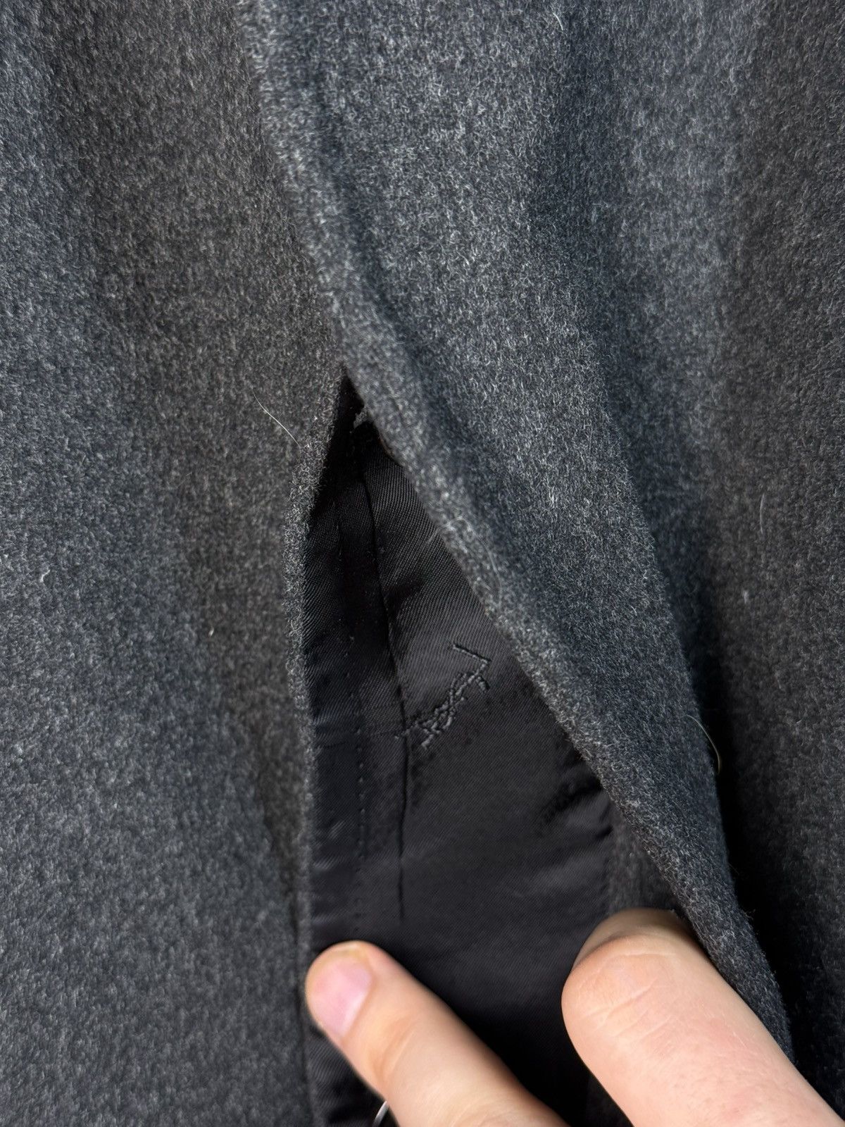 Yves Saint Laurent Loro Piana x YSL Coat Wool Grey Heavy Soft Long Italy Size US XL / EU 56 / 4 - 18 Thumbnail