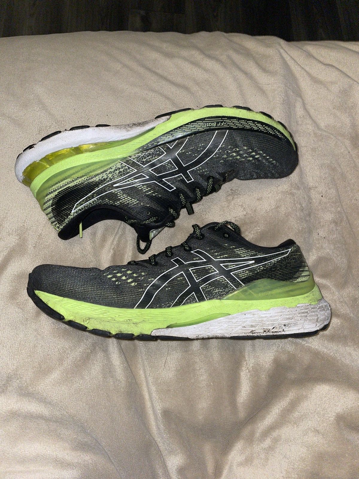 Asics ASIC green and black sneaker Size US 8 / EU 41 - 1 Thumbnail