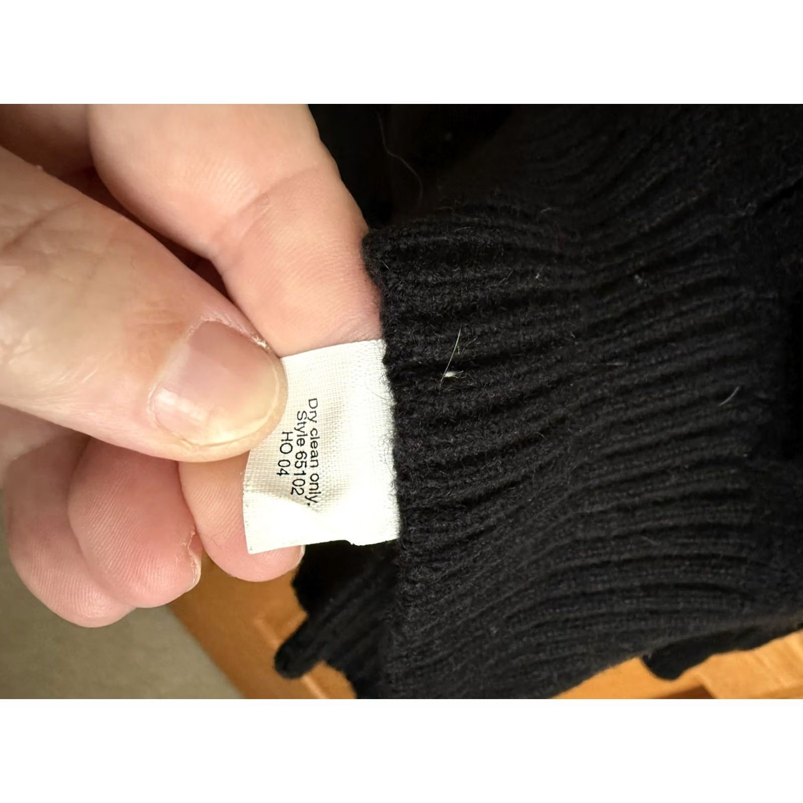 J.Crew J.CREW Mens Cable Knit Cashmere Lambs Wool Blend Large Black Preppy Fisherman Pullover Crew Neck Sweater Size US L / EU 52-54 / 3 - 6 Thumbnail
