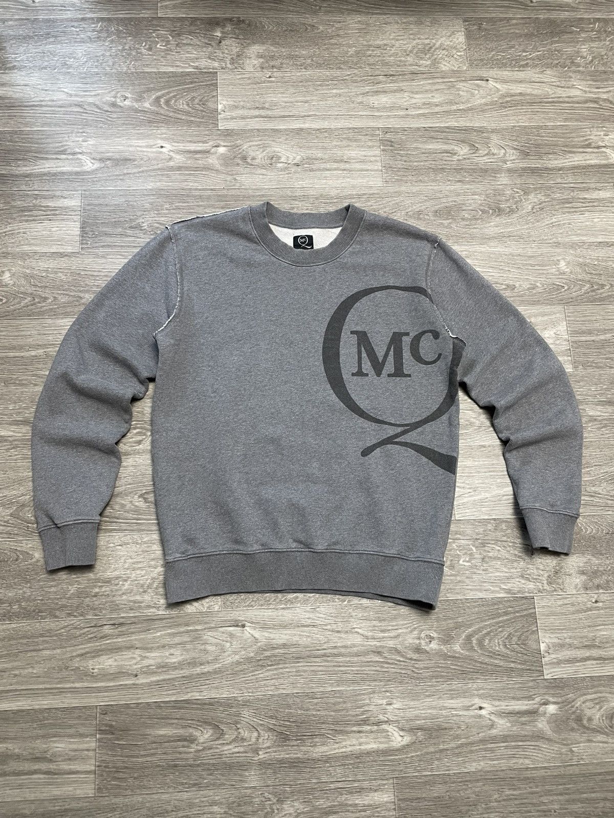 Alexander McQueen Alexander McQueen Big Logo Gray Sweatshirt Crewneck Size US M / EU 48-50 / 2 - 1 Thumbnail