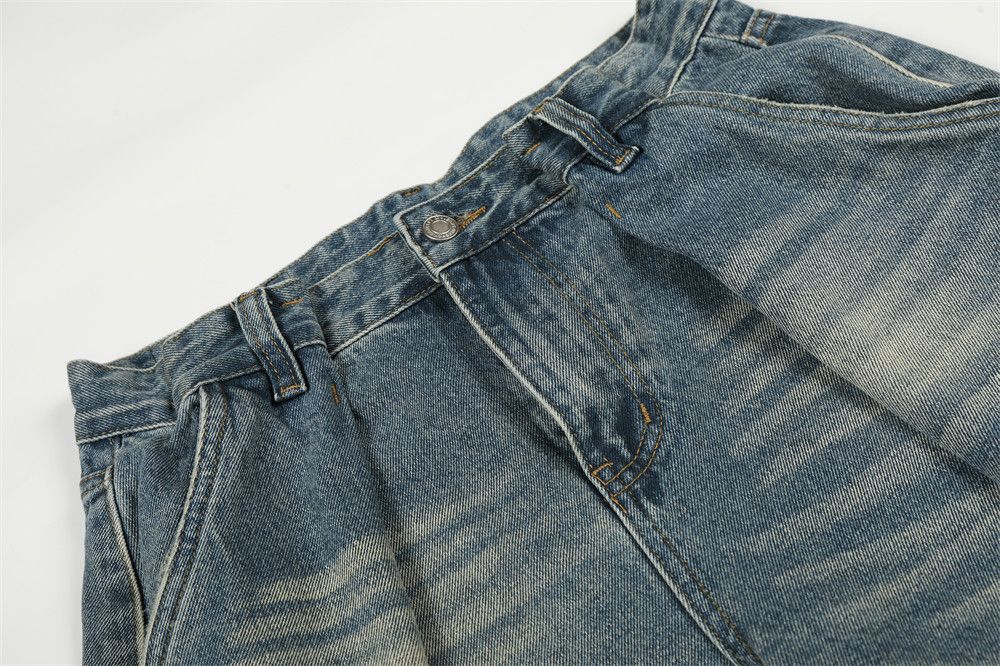 Jean Men's loose-fitting gradient washed distressed jeans Size US 32 / EU 48 - 3 Thumbnail