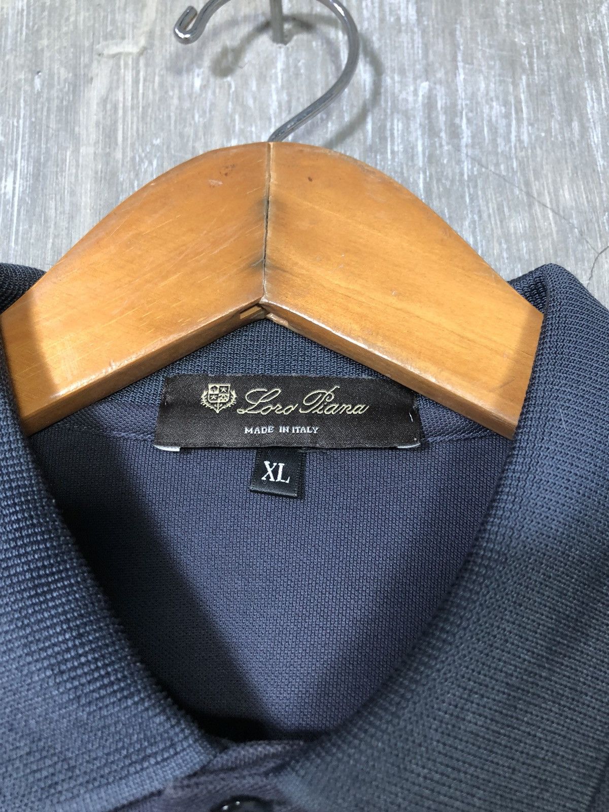 Loro Piana Loro Piana Navy Polo Shirt Size US XL / EU 56 / 4 - 5 Thumbnail