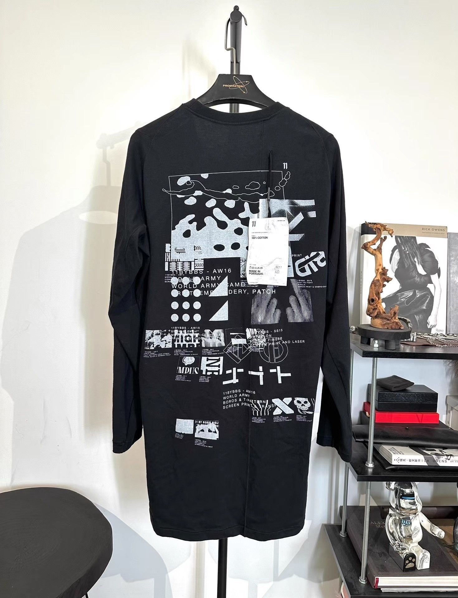 11 By Boris Bidjan Saberi 11by BBS Long Graphic Pullover K35 Size US L / EU 52-54 / 3 - 1 Thumbnail