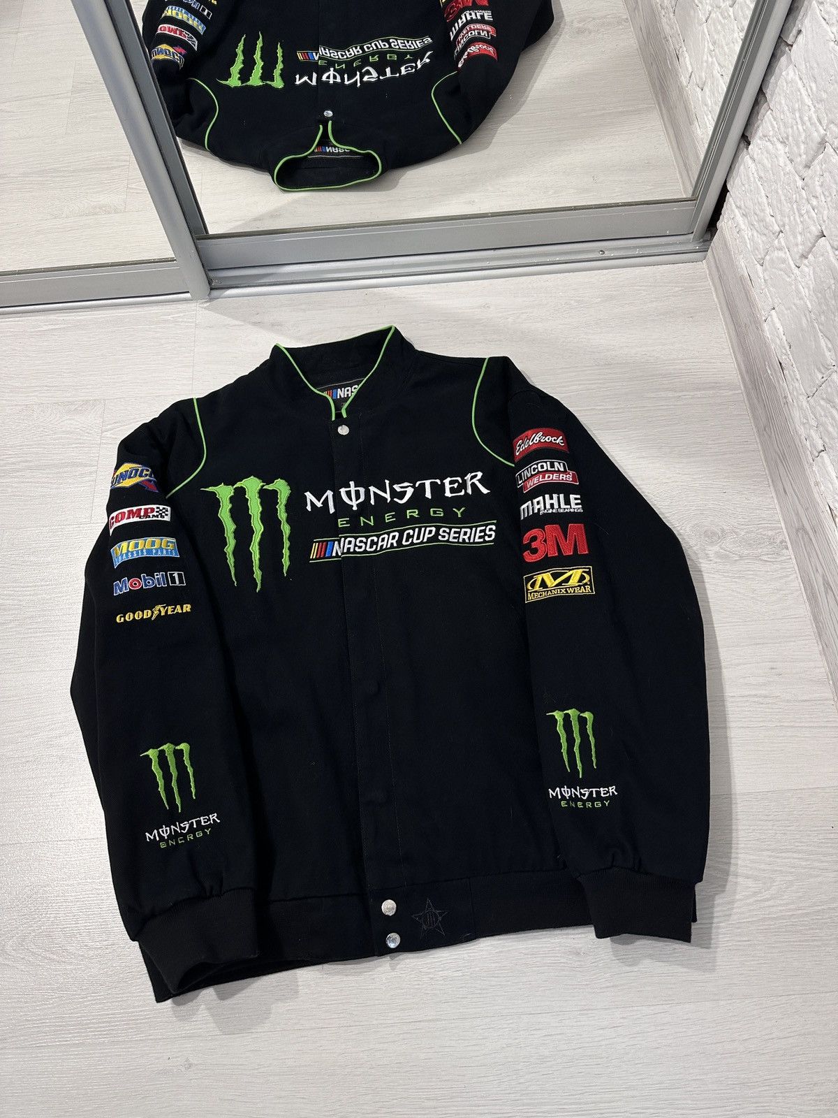 JH Design NASCAR Monster Energy Racing Jacket Black Size XL