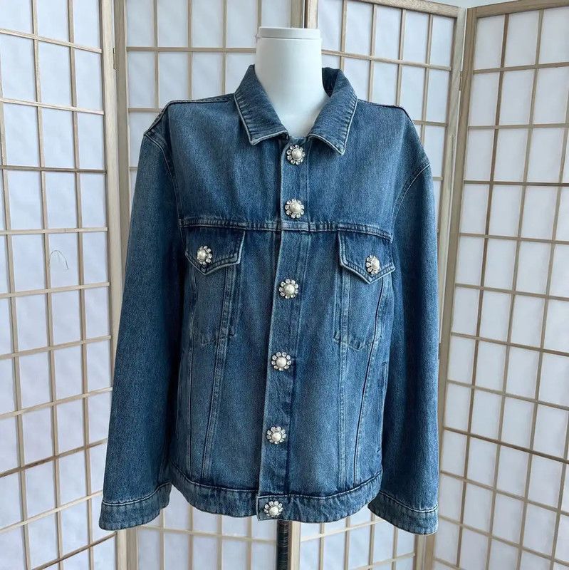 Miu Miu Miu Miu Blue Cotton Ladies Jacket 0089 Size M / US 6-8 / IT 42-44 - 1 Thumbnail