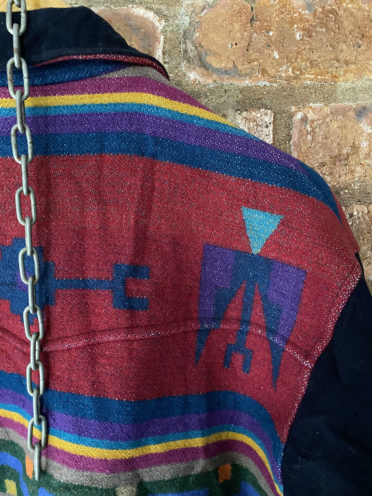 Pendleton 1980s Native Jacquard Bomber Navajo Jacket wool Size US L / EU 52-54 / 3 - 12 Thumbnail