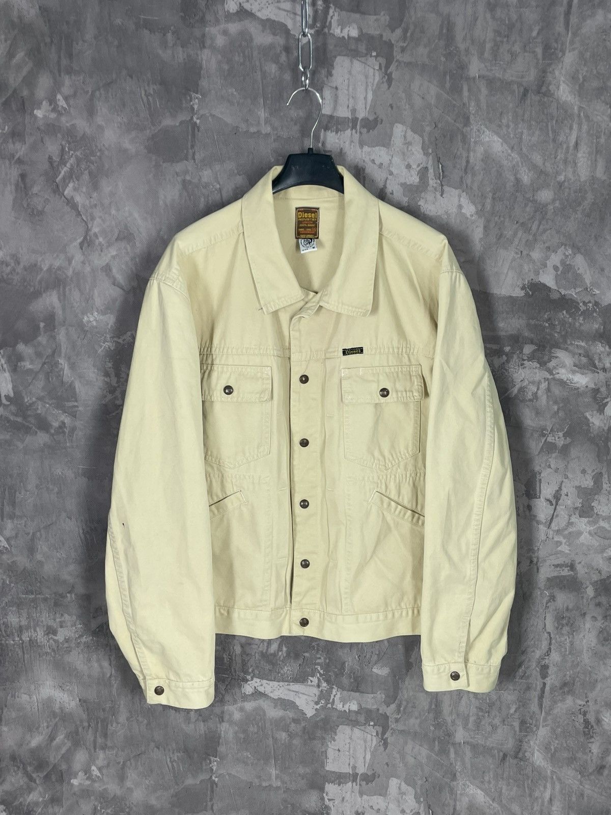 Diesel × Vintage Diesel Industry Detroit Workwear Denim Jacket Vintage 90s Size US M / EU 48-50 / 2 - 1 Thumbnail