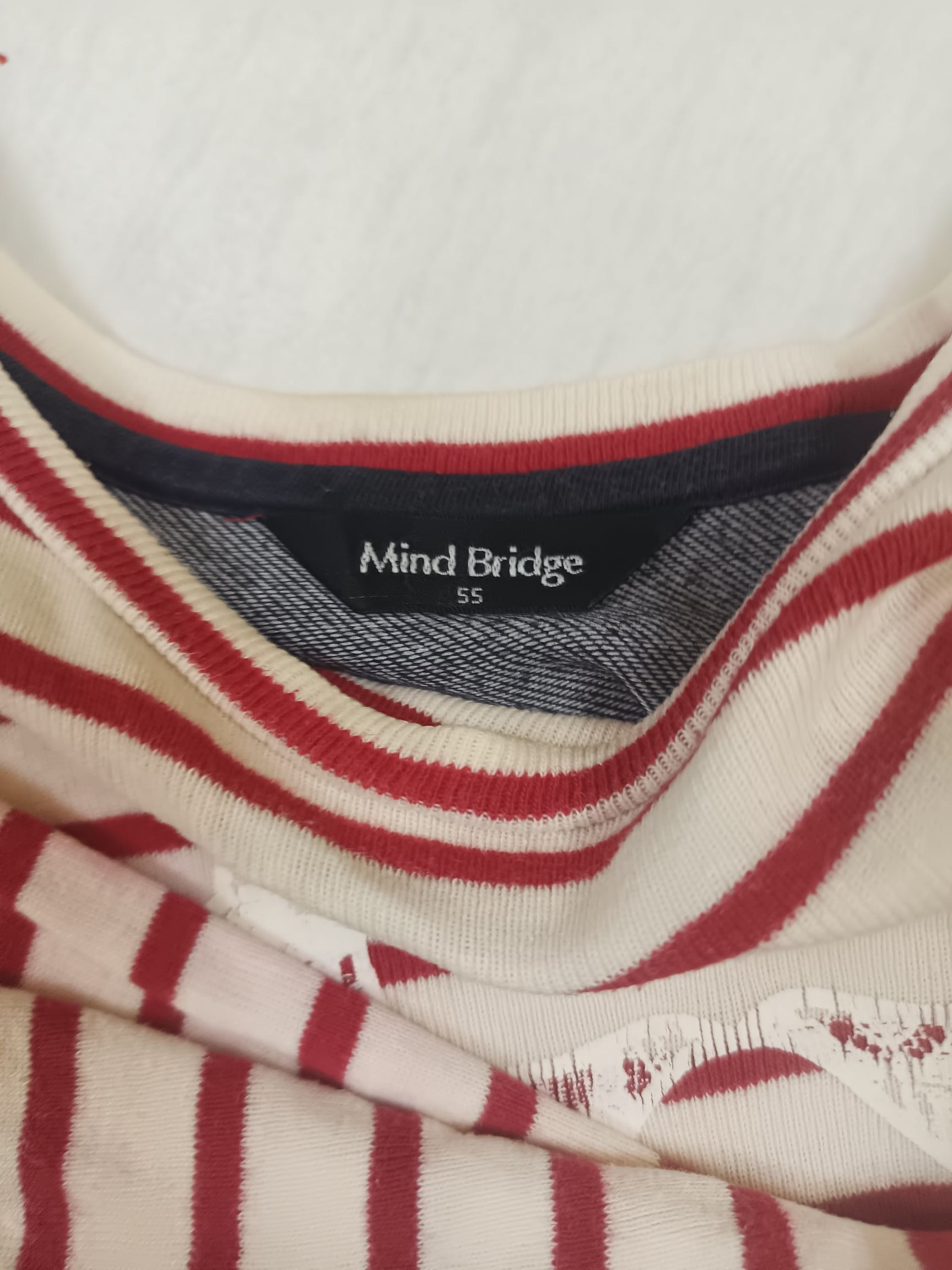 Japanese Brand MIND BRIDGE Striped Affliction Top Long Sleeve Size L / US 10 / IT 46 - 9 Thumbnail