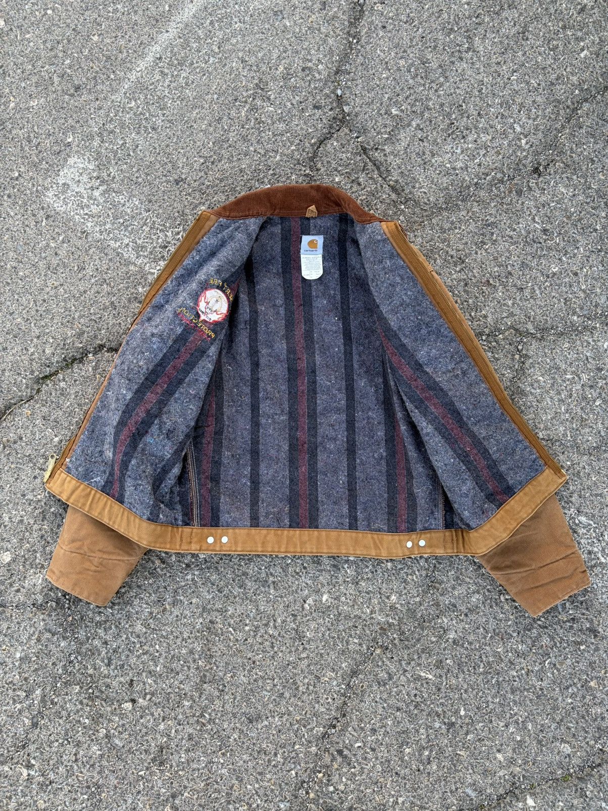Carhartt Vinage Carhartt Detroit Jacket J01 DESERT FIRE SAFETY Size US M / EU 48-50 / 2 - 4 Thumbnail