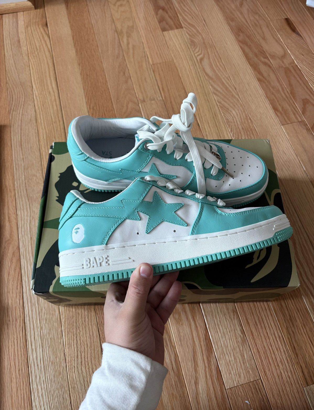 Comme des Garcons STEAL! BAPE STA FS-001 Low in 'White Turquoise' Size US 9 / EU 42 - 1 Thumbnail