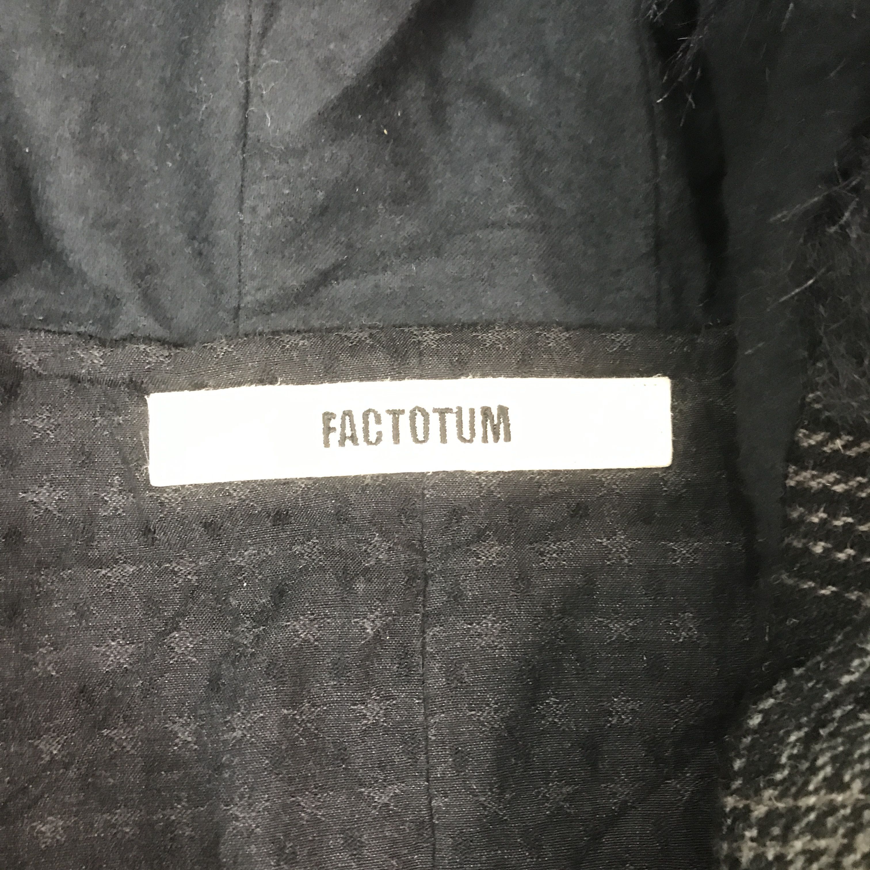 FACTOTUM Vintage Factotum Black Tartan Fur hoodie Jacket Size US M / EU 48-50 / 2 - 8 Thumbnail