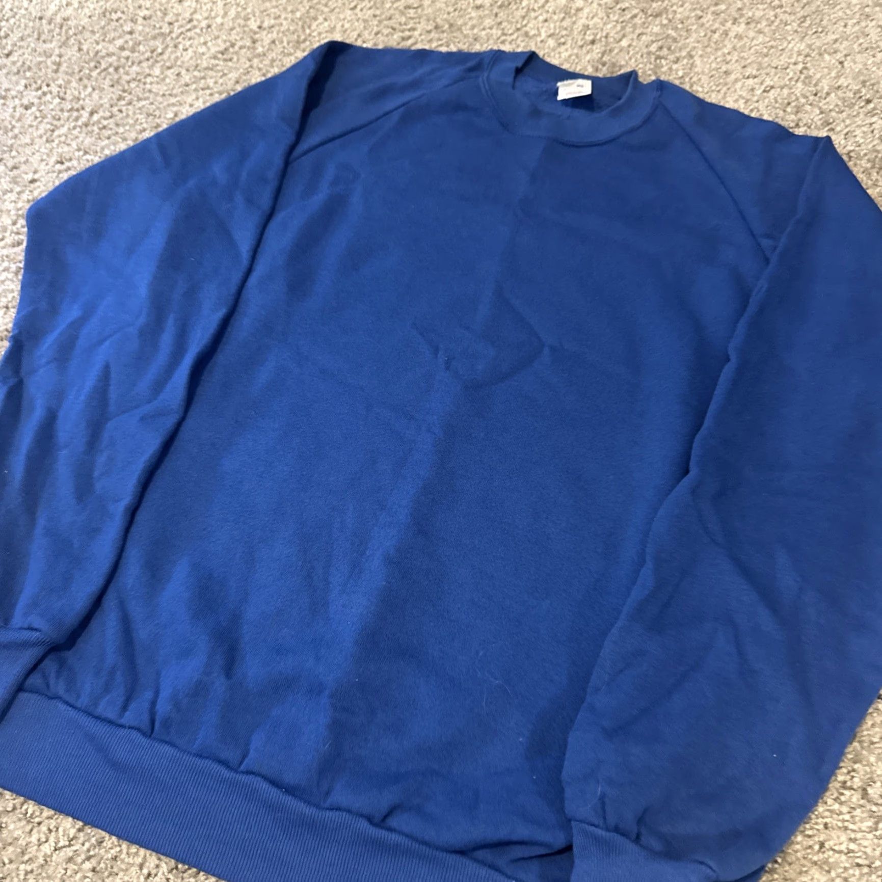 Jerzees VINTAGE Jerzees Sweatshirt Blue Crewneck 80s XL Men Pullover Size US XL / EU 56 / 4 - 3 Thumbnail