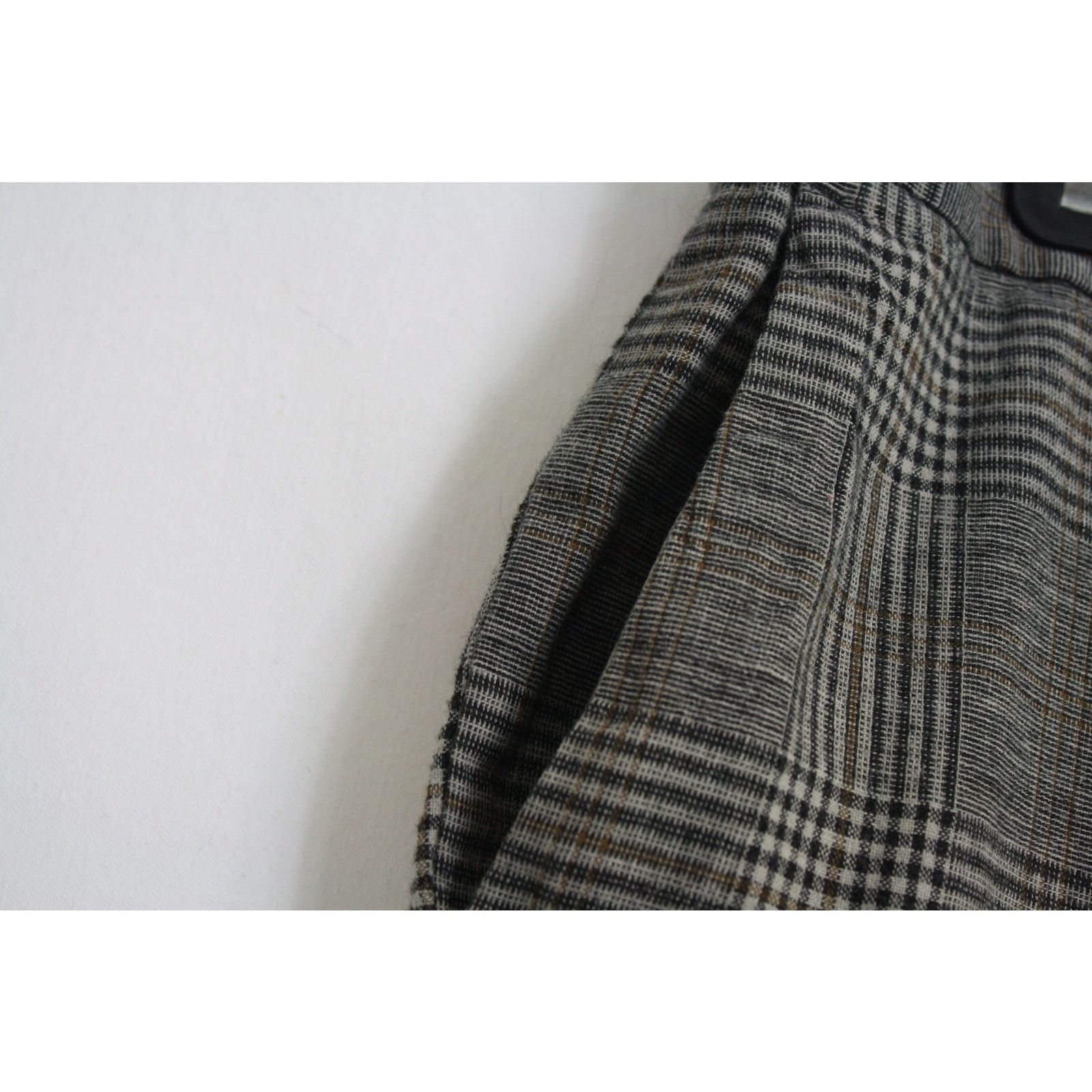 H&M H&M Skinny Fit Plaid Jogger Pants Mens 31 Gray Check Cuffed Size US 31 - 9 Thumbnail