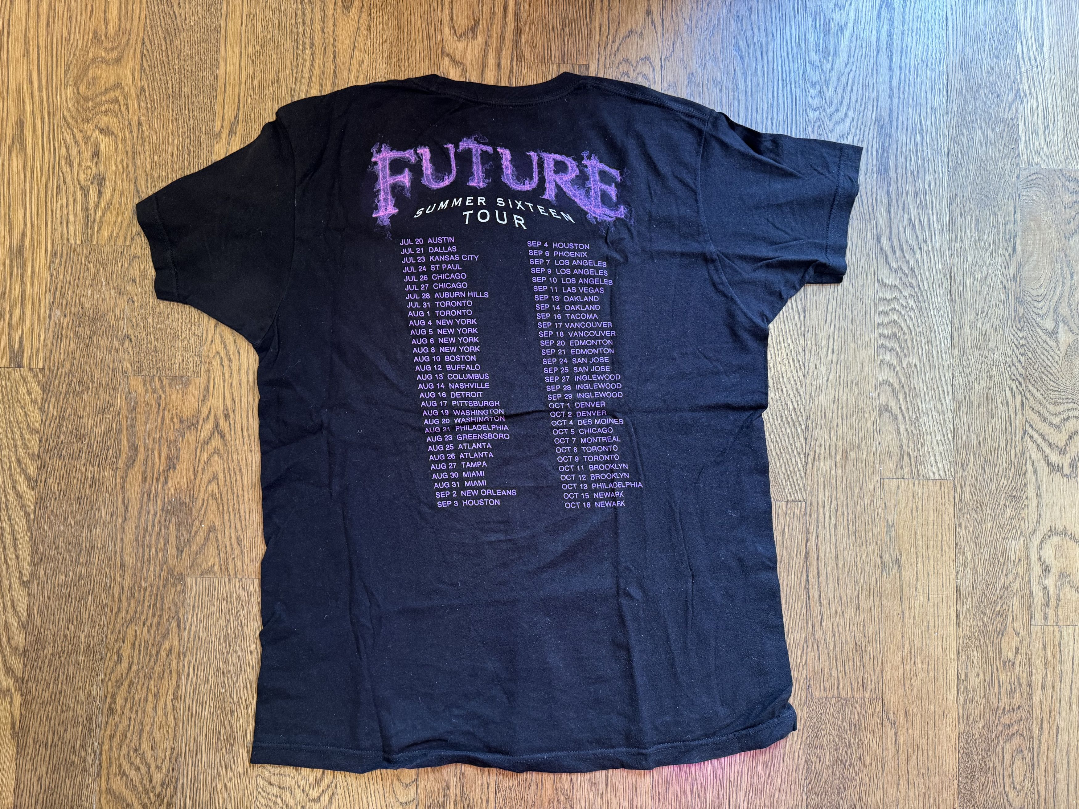 Other Future Summer Sixteen 2016 Tour Rap T-Shirt Men's Large Size US L / EU 52-54 / 3 - 3 Thumbnail