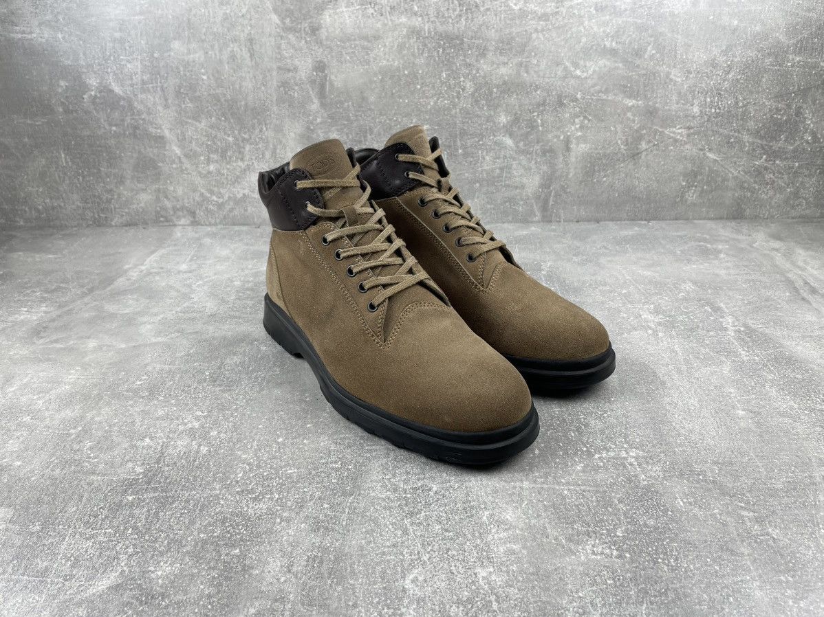 Tod's TOD's Leather Laced Suede Leather Sand Boots Made in Italy Size US 10 / EU 43 - 3 Thumbnail