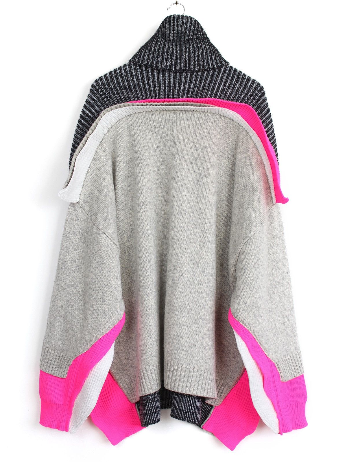 Balenciaga Balenciaga FW’18 Layered Oversize Knit Sweater Hoodie Size XS / US 0-2 / IT 36-38 - 5 Thumbnail