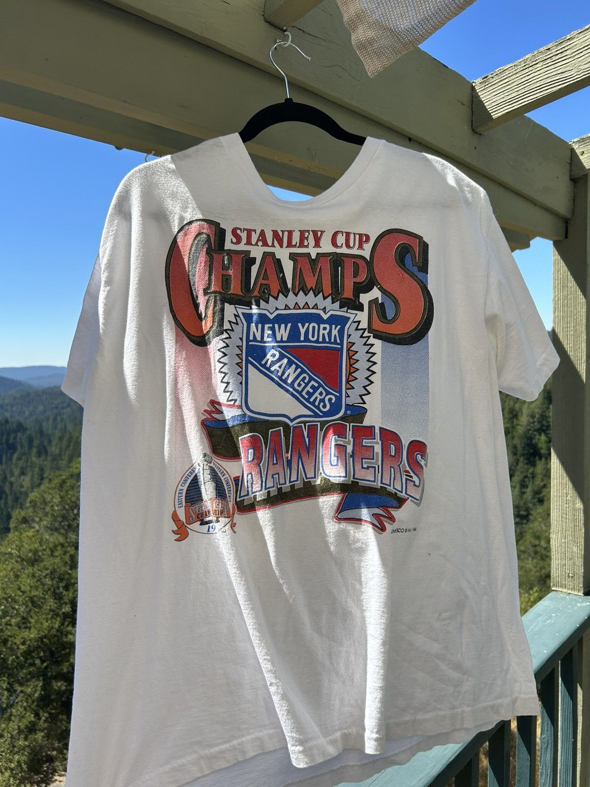 Vintage New York Rangers Hockey Tee Size US XL / EU 56 / 4 - 1 Thumbnail