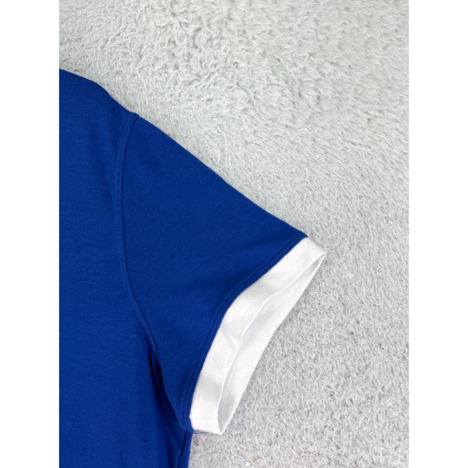 Tommy Hilfiger Tommy Hilfiger Sport Shirt Womens Large Blue V-Neck Crop Shirt Size L / US 10 / IT 46 - 2 Thumbnail