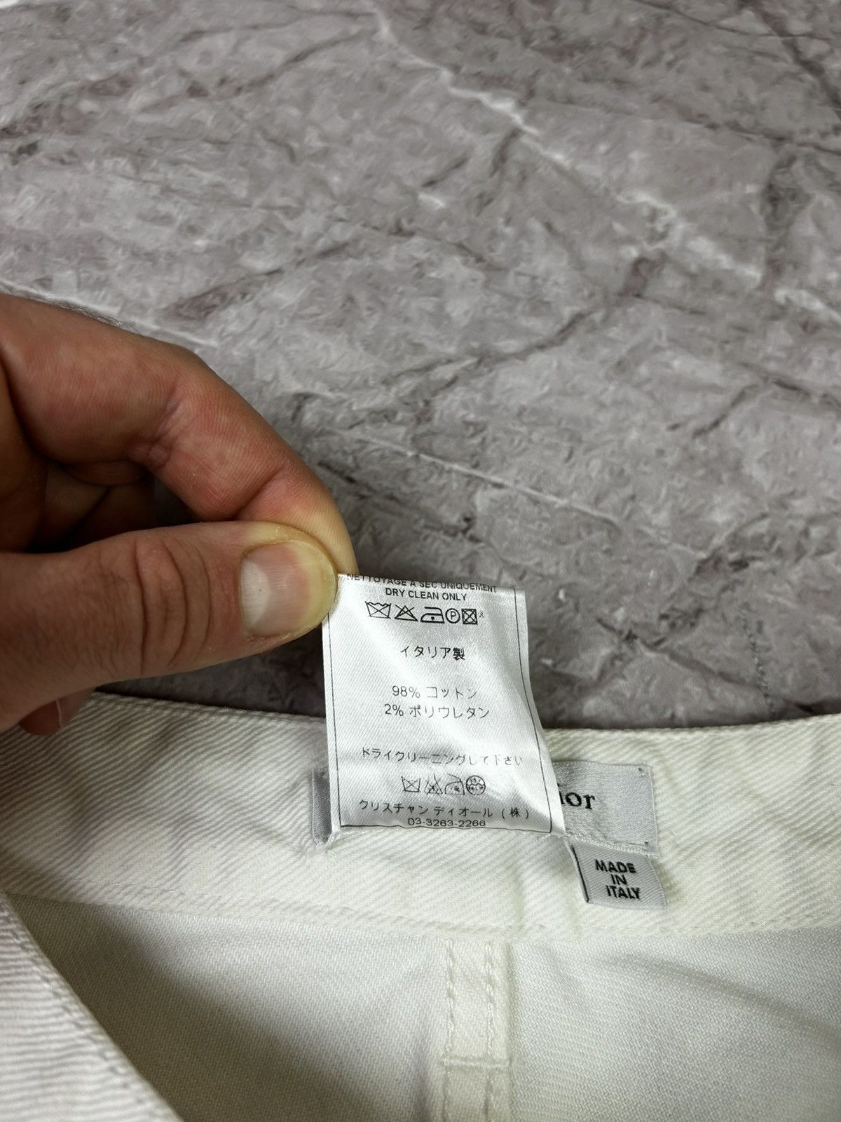 Christian Dior Monsieur × Dior Christian Dior Boutique White Cotton Pants Made In Italy Size 27" / US 4 / IT 40 - 9 Thumbnail