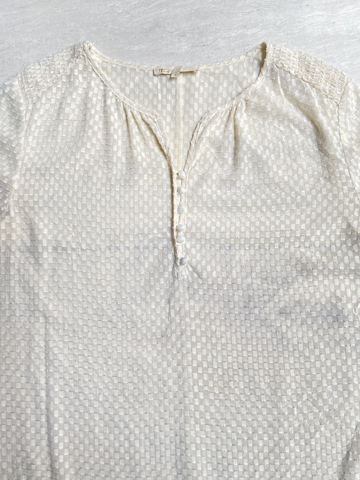 Maje MAJE White Motive Dress Size M / US 6-8 / IT 42-44 - 3 Thumbnail