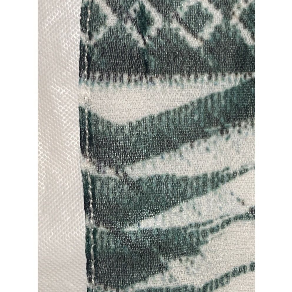 Other One of a Kind Silk Scarf Manufacture Sample - Green - Size ONE SIZE - 4 Thumbnail