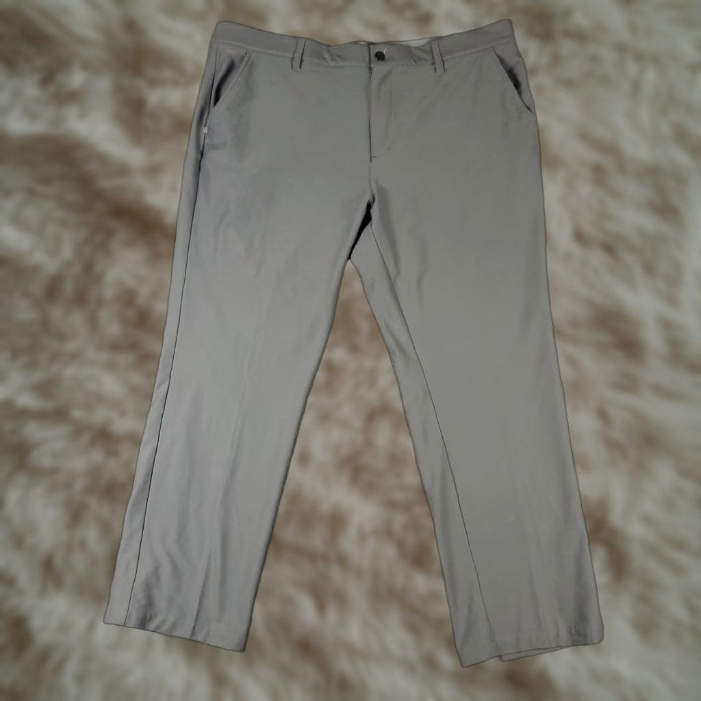 Adidas Adidas Pants Mens 40x30 Gray Chino Flat Front Regular Size US 40 / EU 56 - 1 Thumbnail