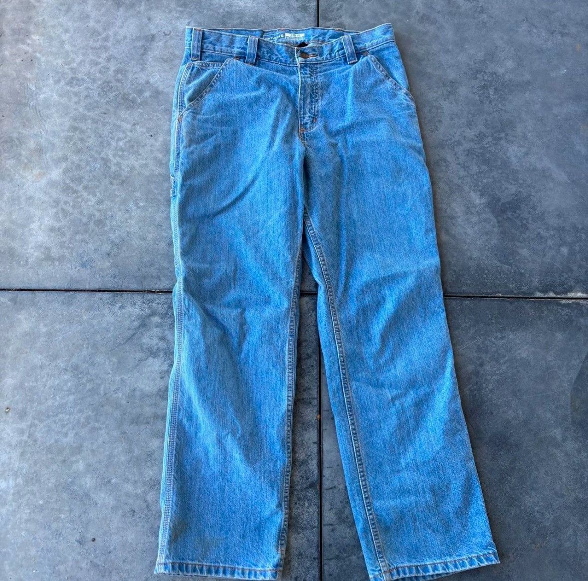 Carhartt Carhartt Lined Denim Work Jeans Loose Fit 32x30 Size US 32 / EU 48 - 1 Thumbnail