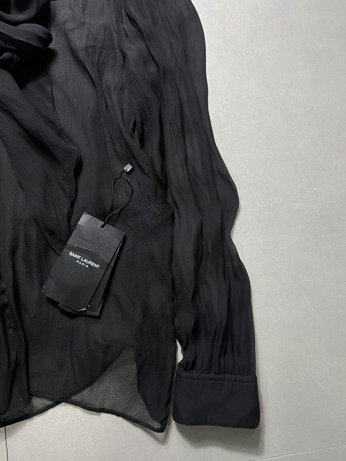 Saint Laurent Paris Saint Laurent Paris - S/S '22 Mesh Buttondown Longsleeves Size M / US 6-8 / IT 42-44 - 5 Thumbnail