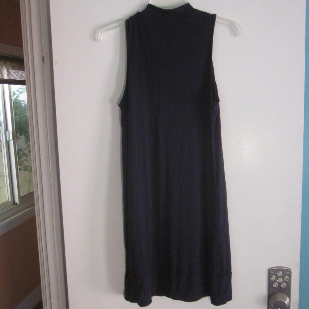 Michael Stars Michael Stars Summet Sleeveless Stretch Blue Ruffle Dress Si Size XS / US 0-2 / IT 36-38 - 4 Thumbnail