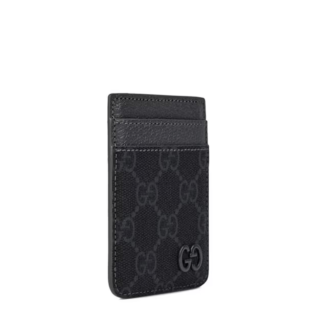 Gucci Men'S Web Magnet Card Holder Size ONE SIZE - 2 Thumbnail