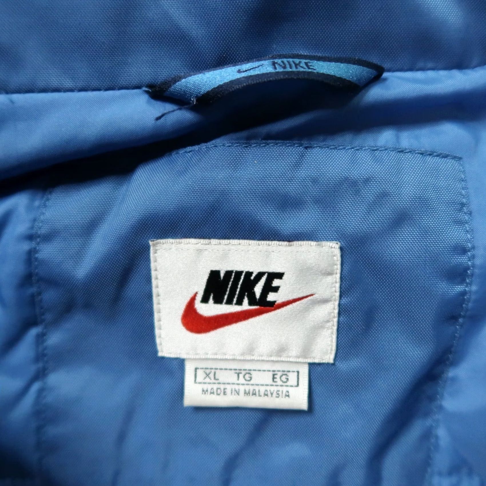 Nike Nike Jacket Mens XL Full Zip Insulated Knit Cotton Polyester Blue Football Overcoat Pockets Size US XL / EU 56 / 4 - 5 Thumbnail