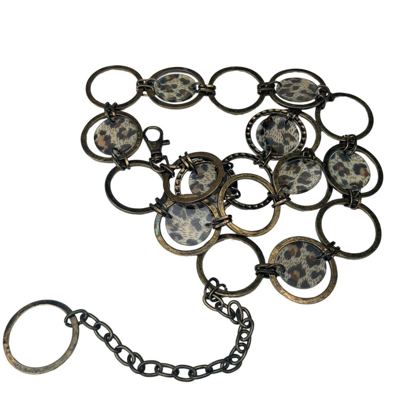 Other Vintage Silver Toned Cheetah Print Chain Belt Size ONE SIZE - 6 Thumbnail