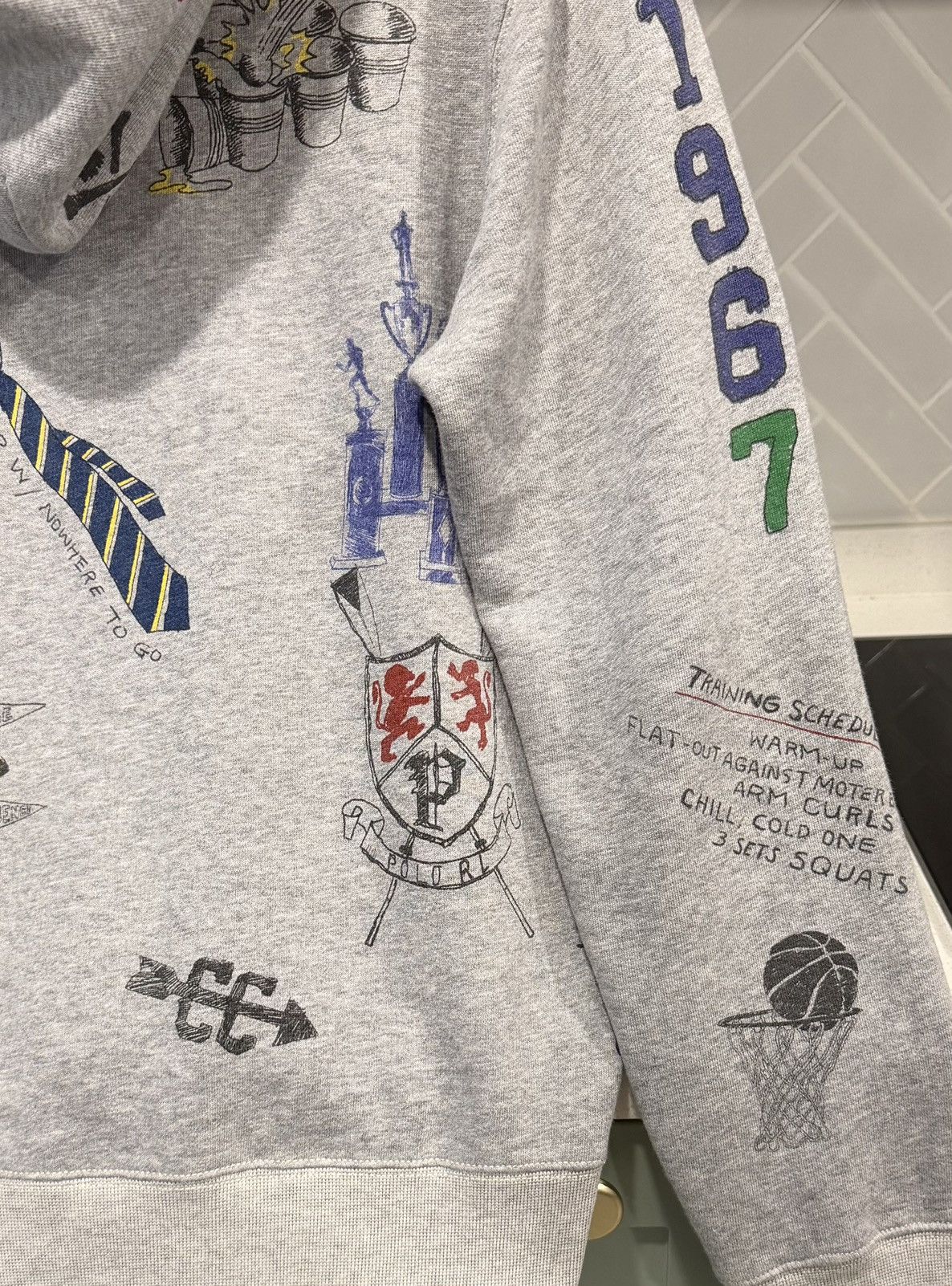 Polo Ralph Lauren Polo Ralph Lauren P Patch 1967 All Over Print Hoodie Size US M / EU 48-50 / 2 - 13 Thumbnail