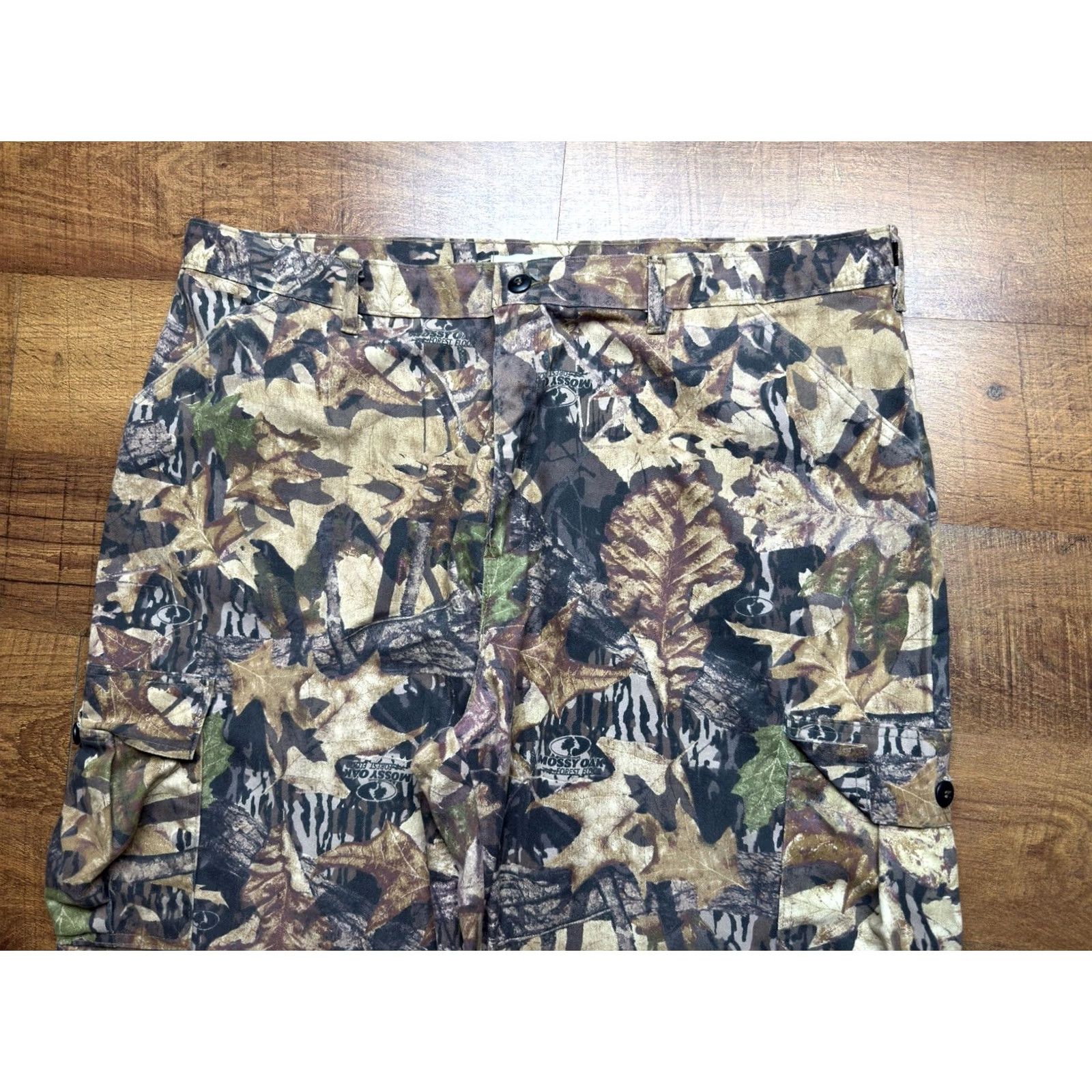 Vintage VINTAGE Mossy Oak FOREST FLOOR Hunting Cargo Pants Jerzees - Men’s 2XL USA Size US 39 - 2 Thumbnail