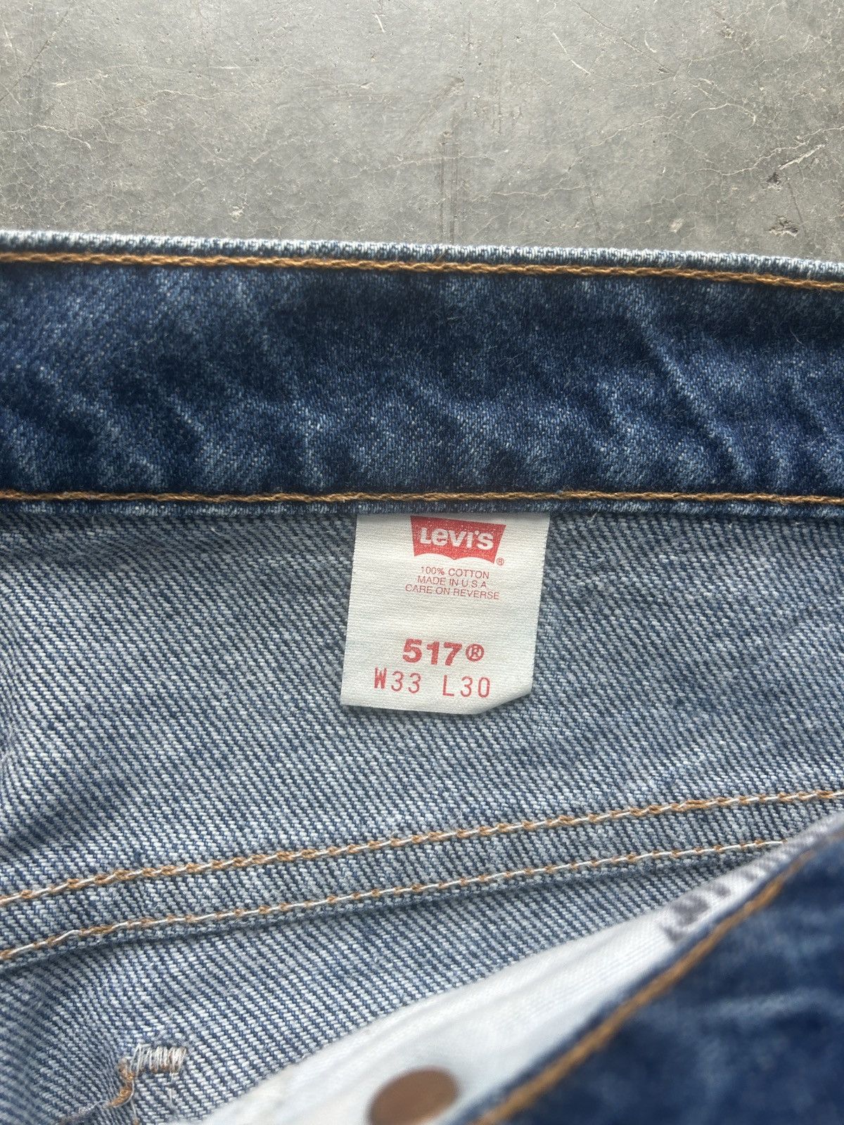 Levi's × Vintage Vintage 90s Levi’s 517 Orange Tab Denim Jeans 33x30 Size US 33 - 5 Thumbnail