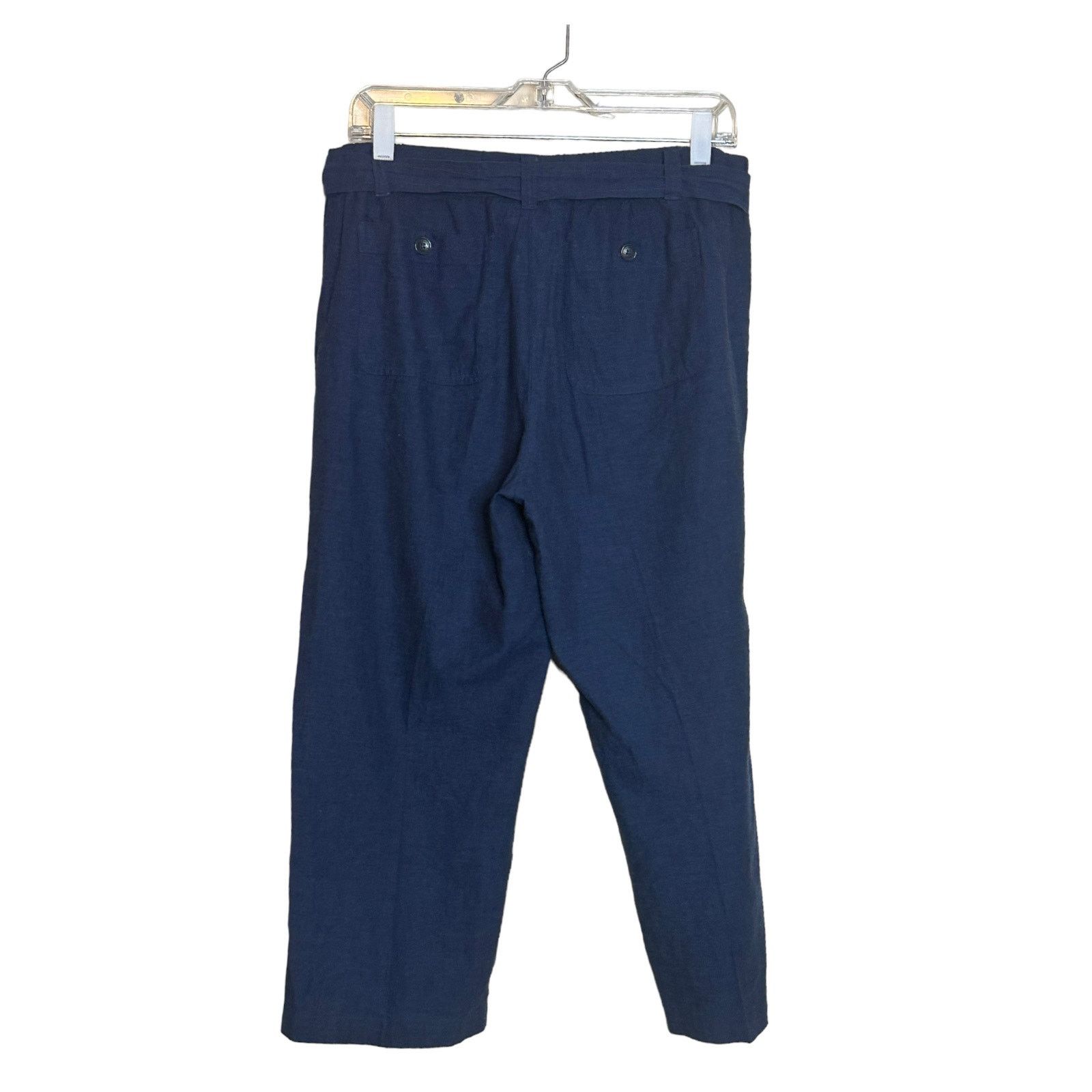 Liz Claiborne Liz Claiborne blue cropped casual pants size small Size 34" / US 12 / IT 48 - 2 Thumbnail