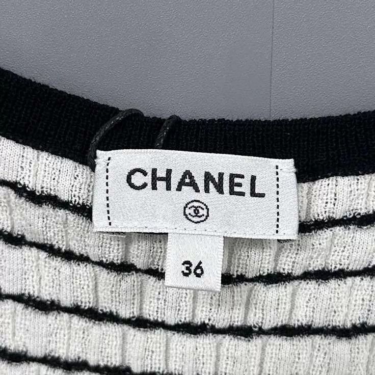 Chanel Chanel 24P striped bicolor knit vest dress women's Size XS / US 0-2 / IT 36-38 - 5 Thumbnail