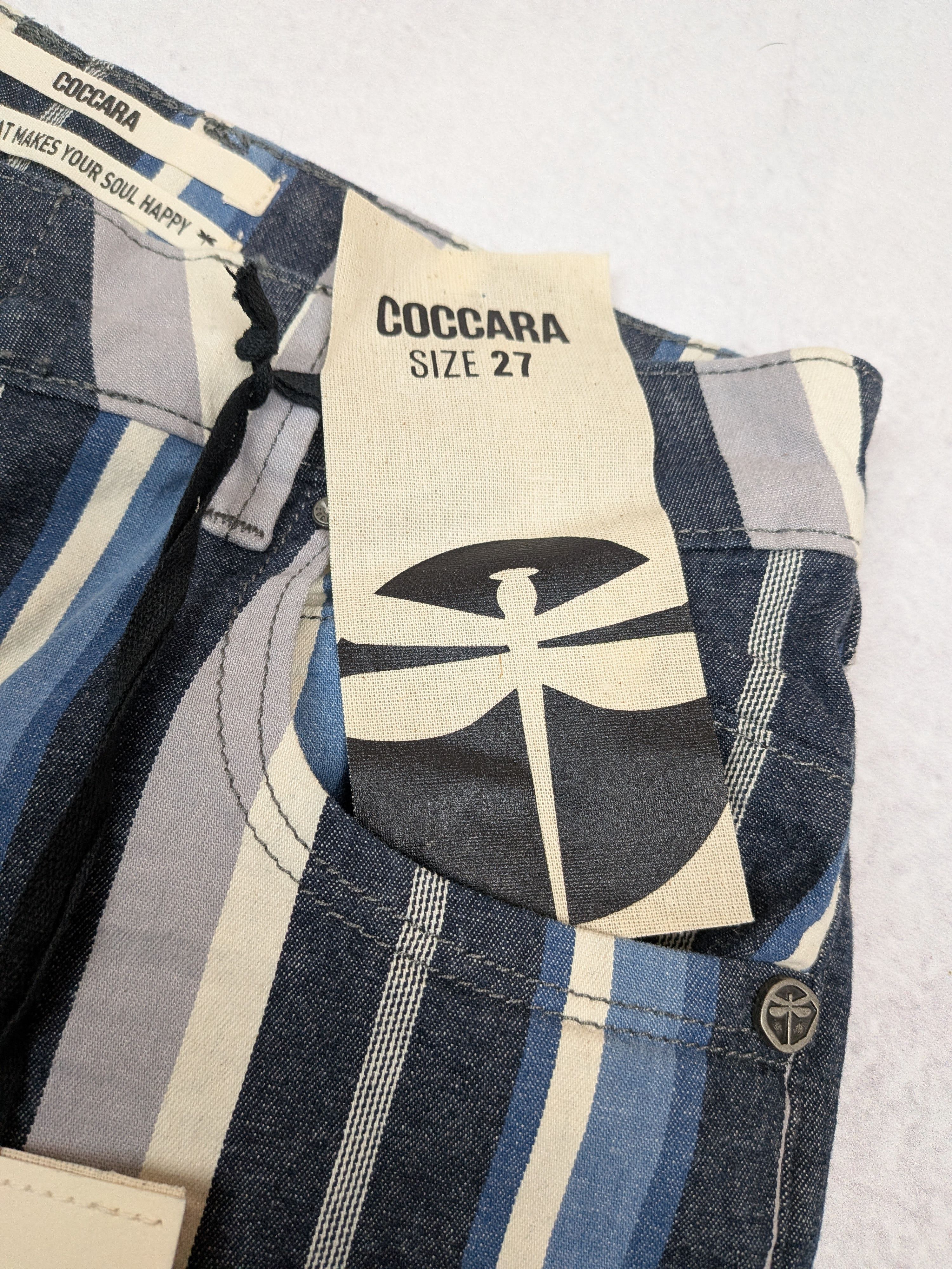 Other COCCARA Women Low Rise Skinny Stripes Jeans Handmade Size 27 Size 27" / US 4 / IT 40 - 11 Thumbnail