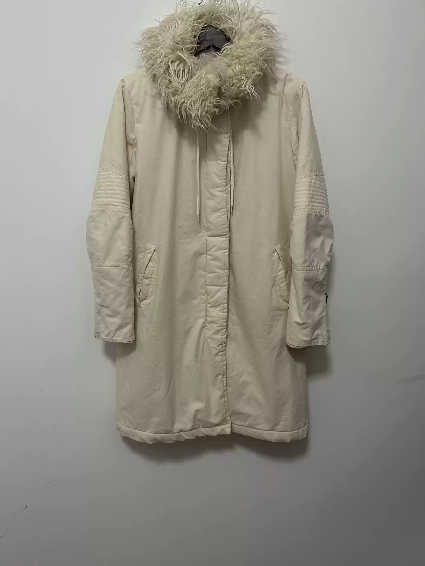 Helmut Lang Helmut Lang 1999AW astro biker parka woolen collar 