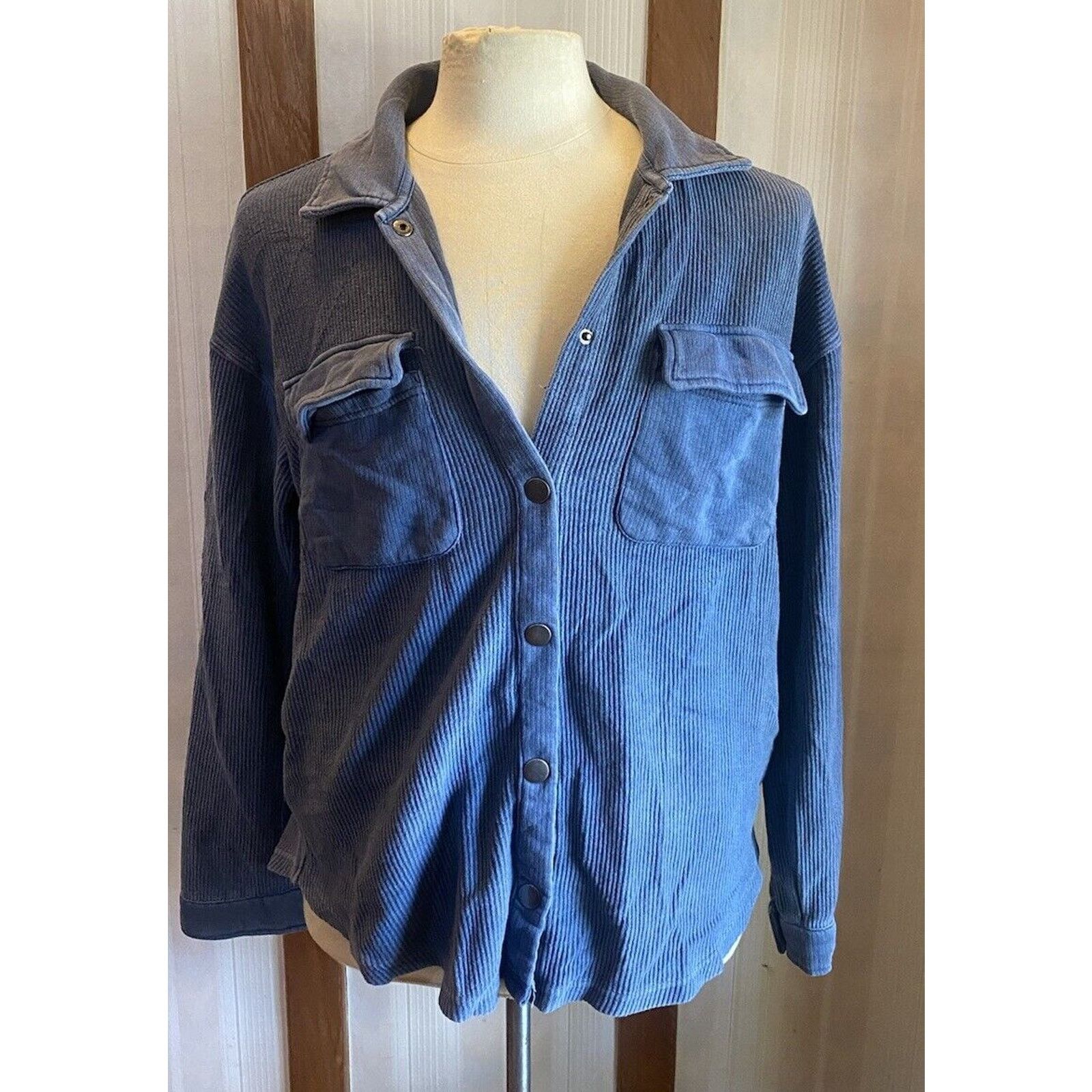 Other Thread & Supply Lewis Shacket Womens M Jacket Blue Oversized Size M / US 6-8 / IT 42-44 - 1 Thumbnail