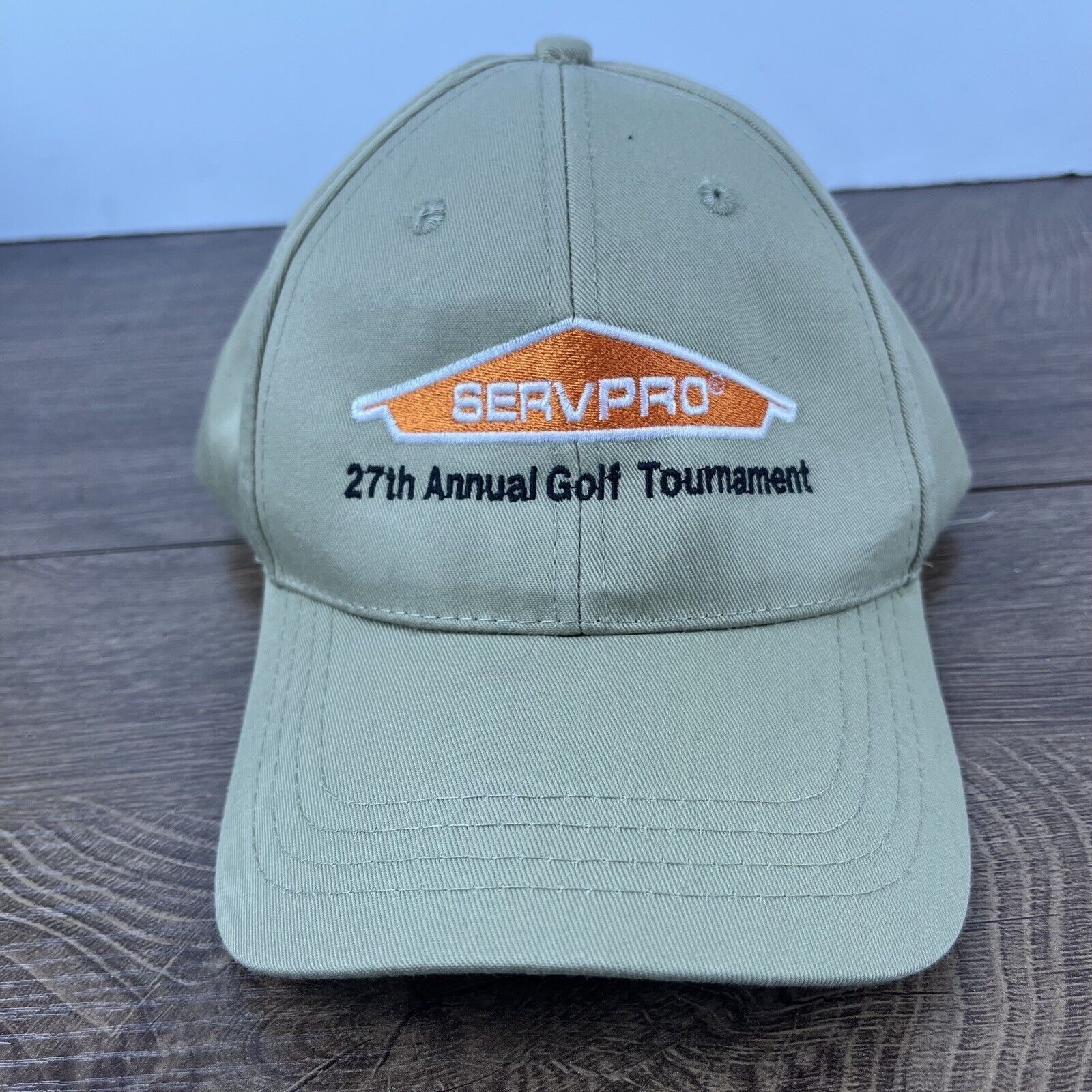 Other Servpro Hat 27th Annual Golf Tournament Adjustable Hat Tan B Size ONE SIZE - 1 Thumbnail