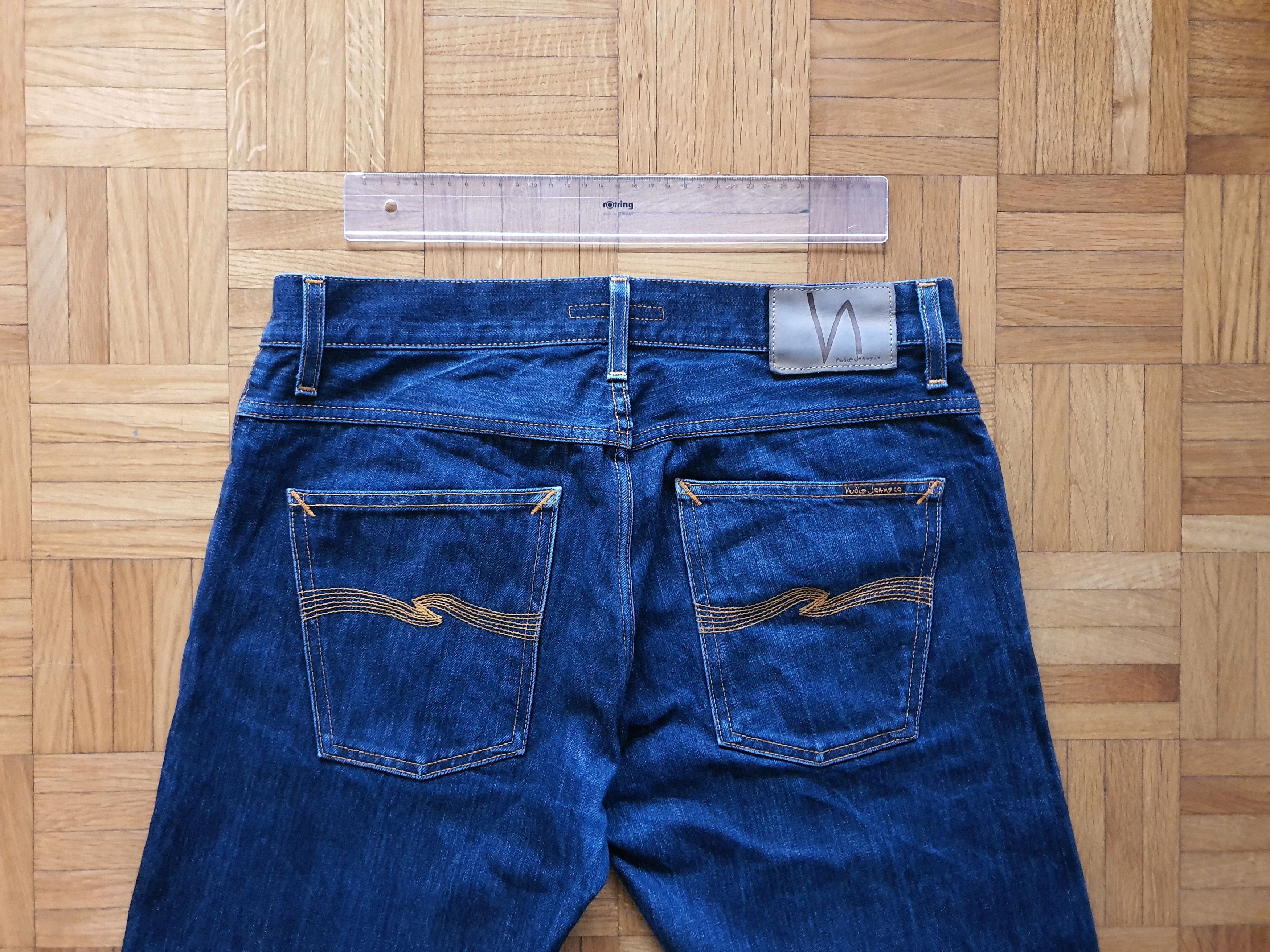 Nudie Jeans GRIM TIM DRY SELVAGE (NJ4087) - Selvedge Jeans - W33 Size US 33 - 10 Thumbnail