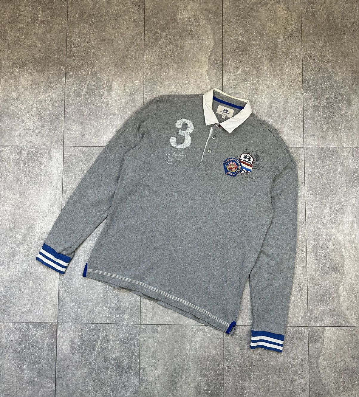 Vintage La Martina Luxury Rugby Long Sleeve Size US XL / EU 56 / 4 - 1 Thumbnail