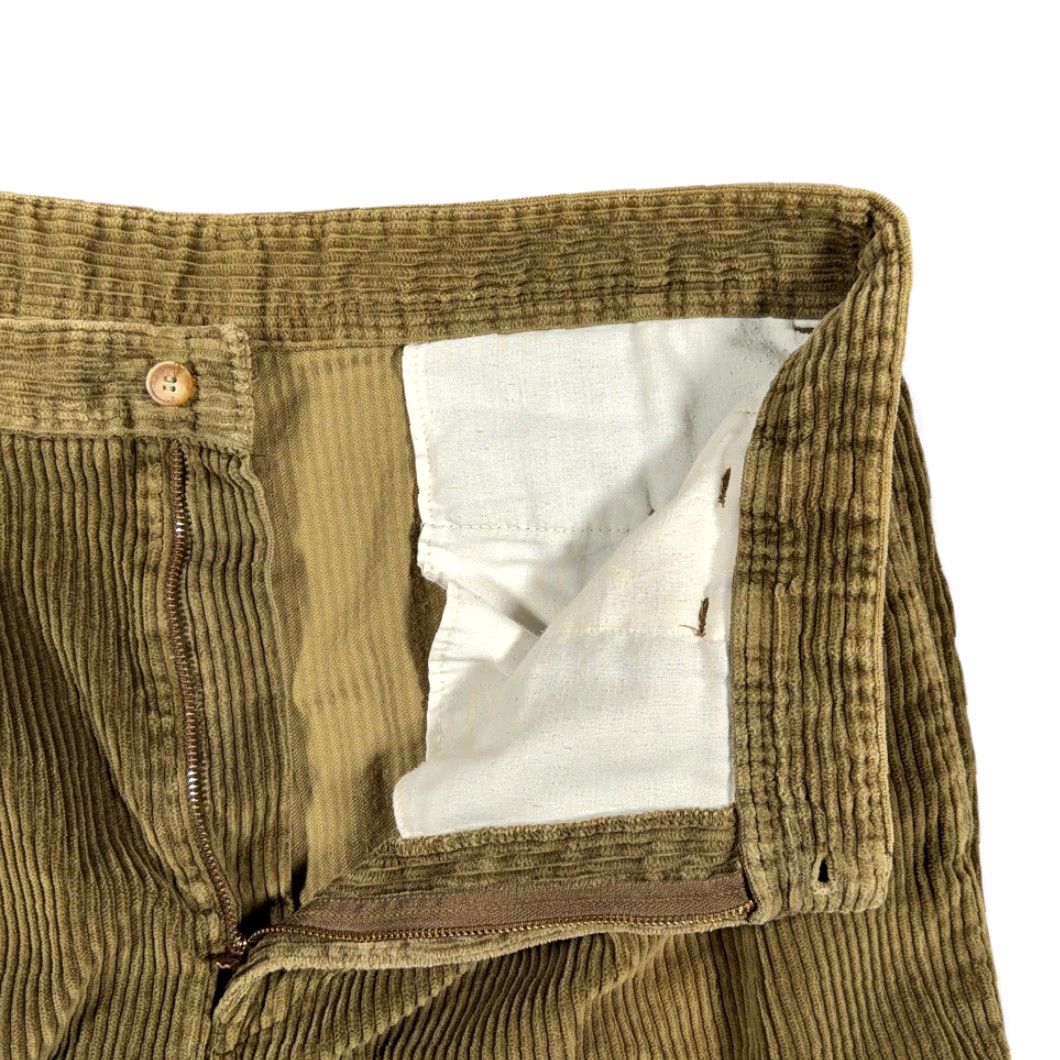 American Eagle Outfitters VINTAGE American Eagle Outfitters Pants Mens 35x33 Corduroy Pleated 90s Brown Wide Wale Chino Style 90s Mens Size US 35 - 4 Thumbnail