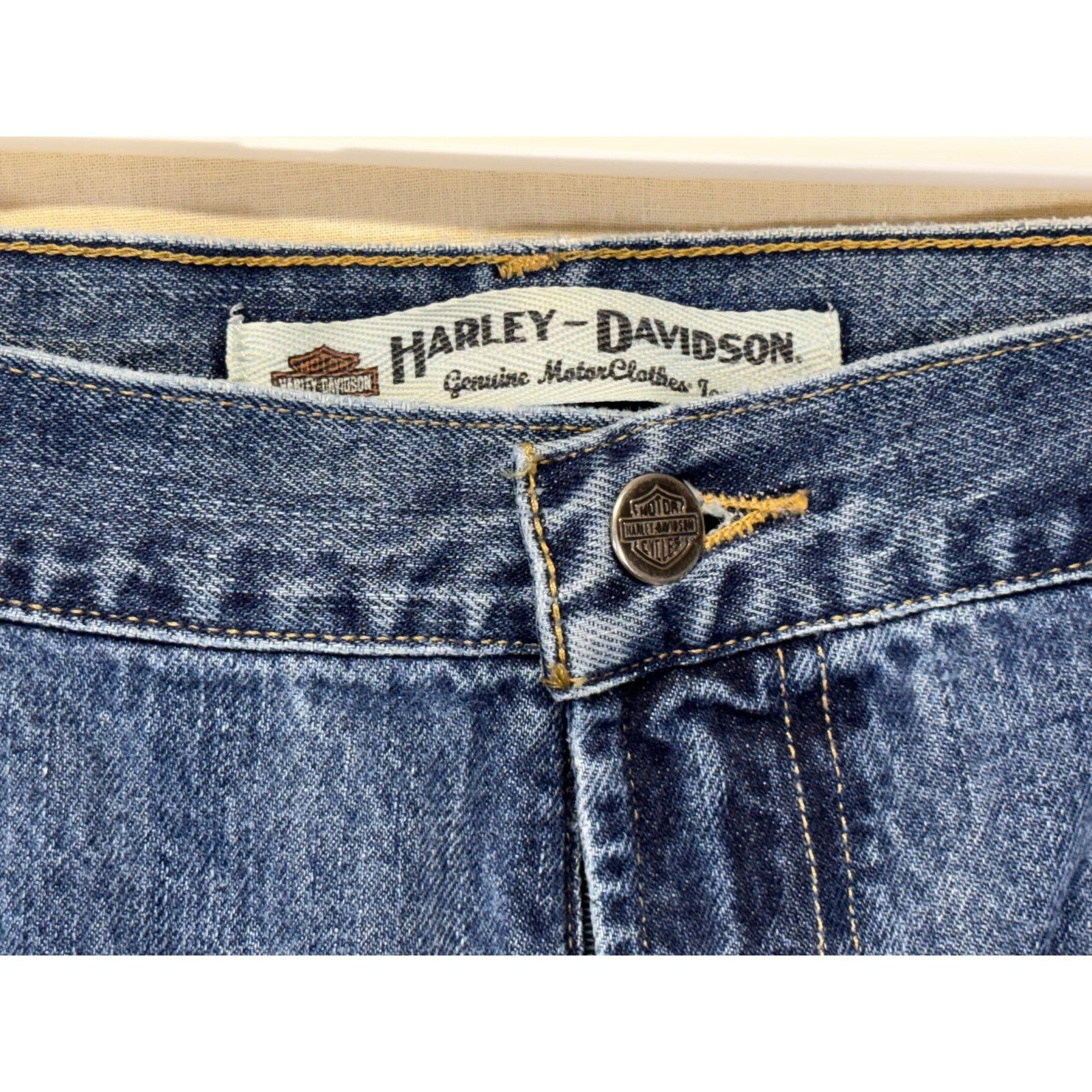Harley Davidson Harley Davidson Men's Jeans Denim Blue Straight Leg 42x34 Size US 42 / EU 58 - 5 Thumbnail
