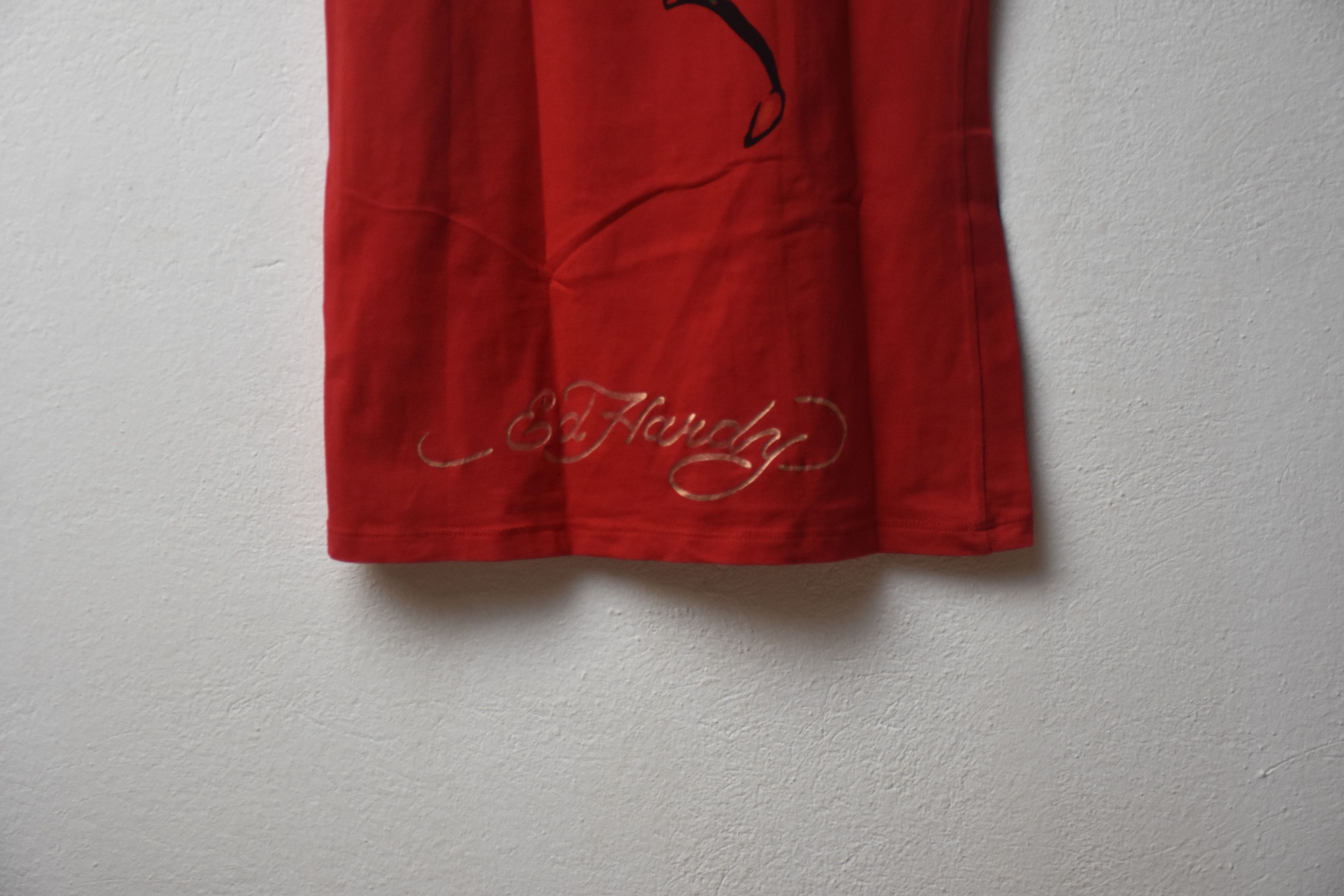 Christian Audigier × Ed Hardy × Vintage vintage Ed Hardy summer night dress t-shirt rose Size ONE SIZE - 5 Thumbnail